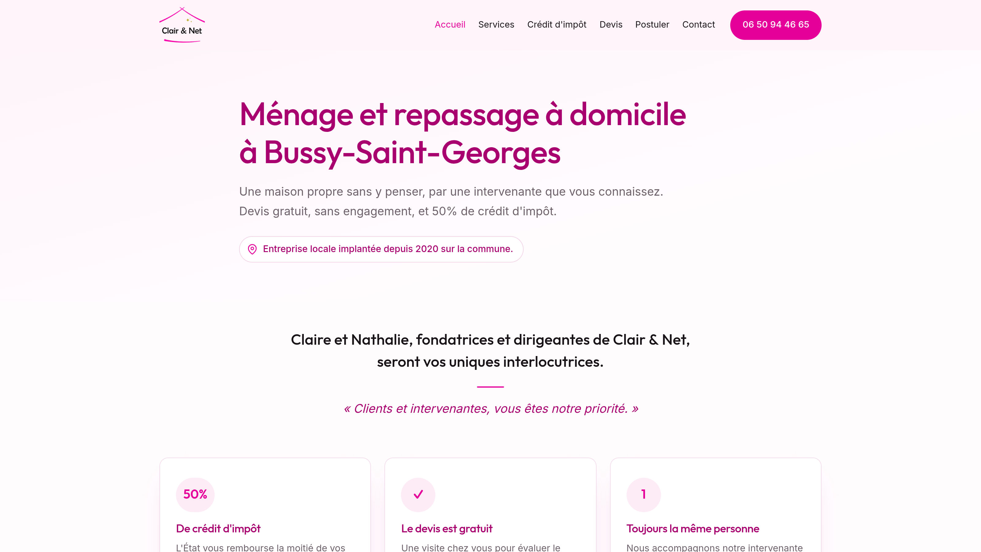 Screenshot du site cnet77.fr