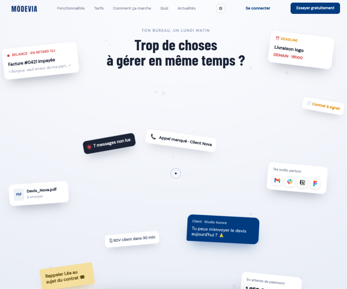 Screenshot de modevia.fr